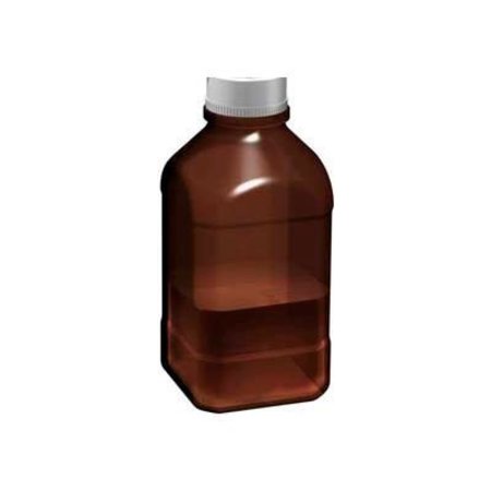 SCILOGEX SCILOGEX Autoclavable Bottle, 2.5 Liter, 45mm Thread, Amber, Glass 17400038